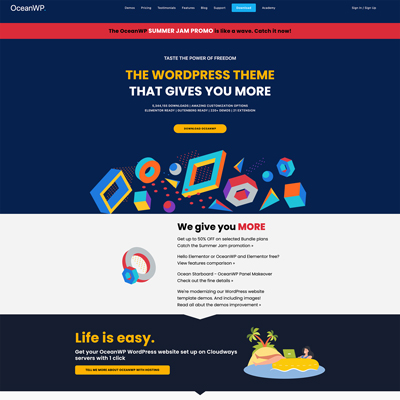 OceanWP the Only WordPress Theme That Gives You More