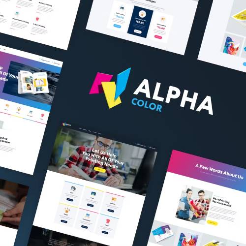 AlphaColor Type Design Agency 3D Printing Services WordPress Theme