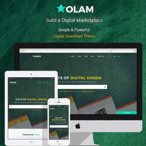 Olam WordPress Easy Digital Downloads Theme Digita