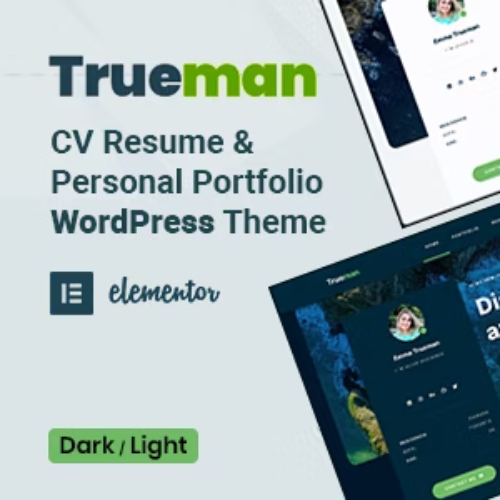 Trueman CV Resume WordPress Theme