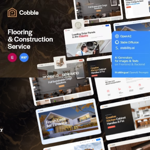 Wordpress Cobble Flooring Construction Service WordPress Theme