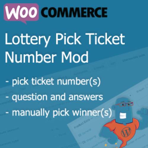 woocommerce lottery pick number