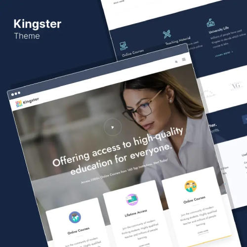 Kingster Education WordPress For University College and School Download