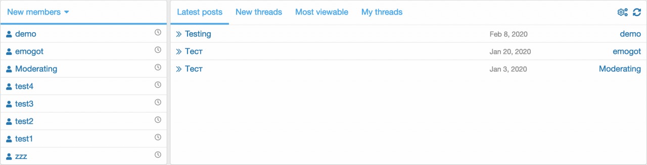 Live forum statistics Nulled