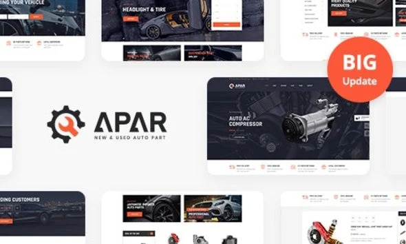 Apar Auto Parts WordPress Shop Theme