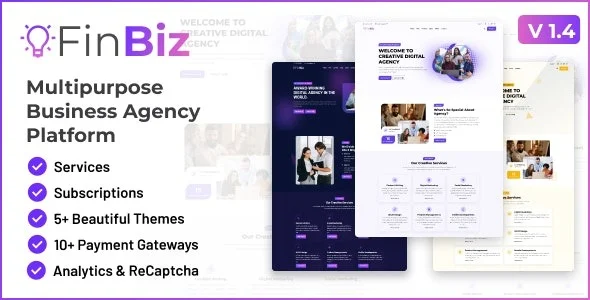 FinBiz Multipurpose Business Agency Platform