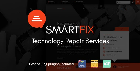 SmartFix The Technology Repair Services WordPress Theme Nulled