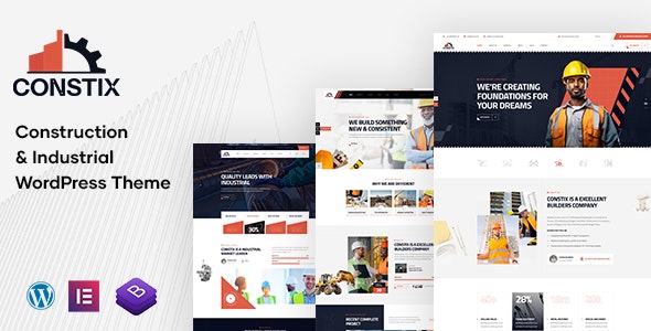 constix construction factory industrial wordpress theme
