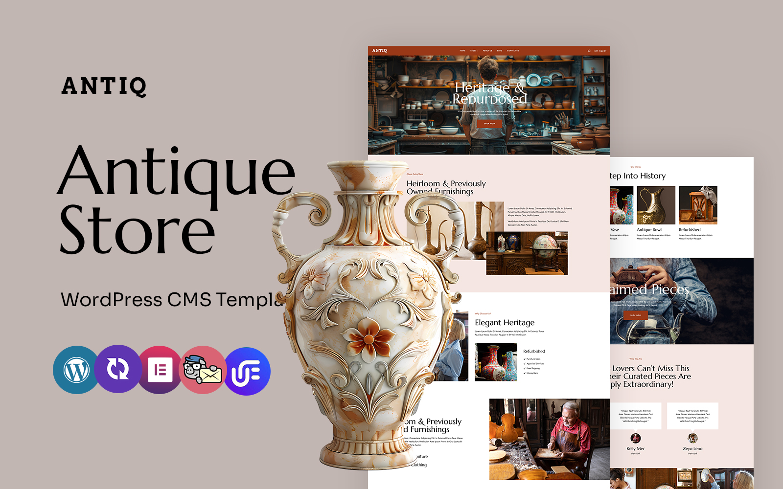 antiq antique store and vintage collection multipurpose wordpress elementor theme 471630 original