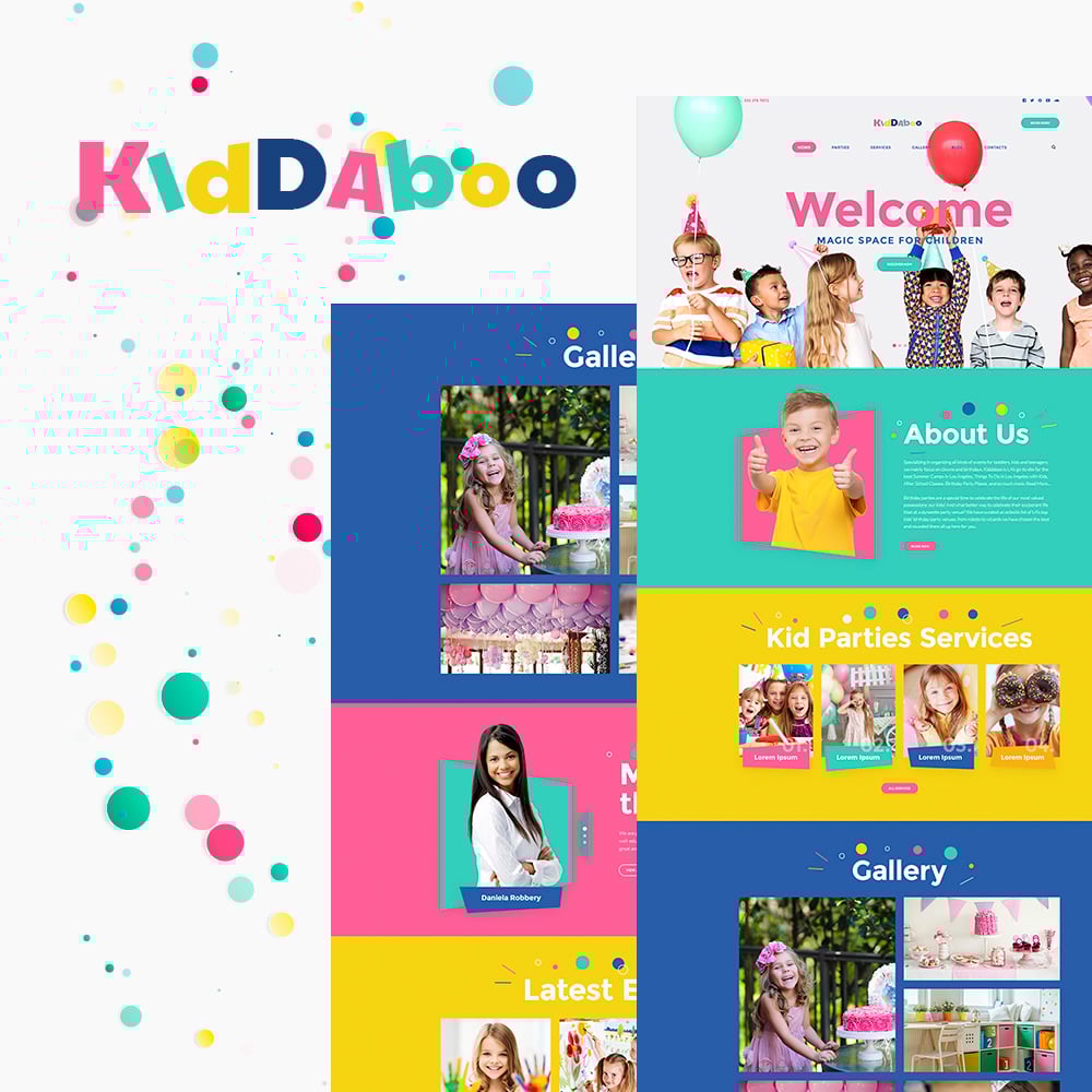 Kiddaboo - Kid Parties Services Responsive WordPress theme WordPress Theme