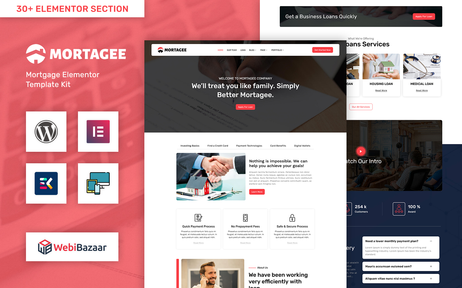 mortagee banking loan business amp finance wordpress theme 189509 original