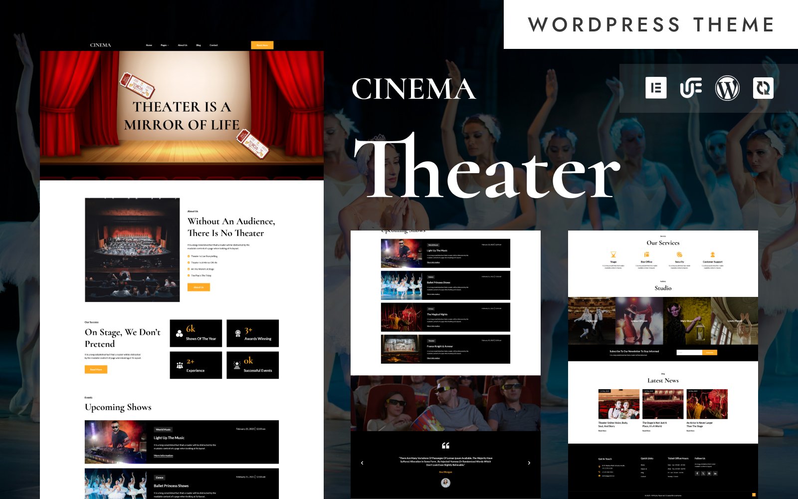 cinema vintage theater amp performing arts wordpress elementor theme 527403 original