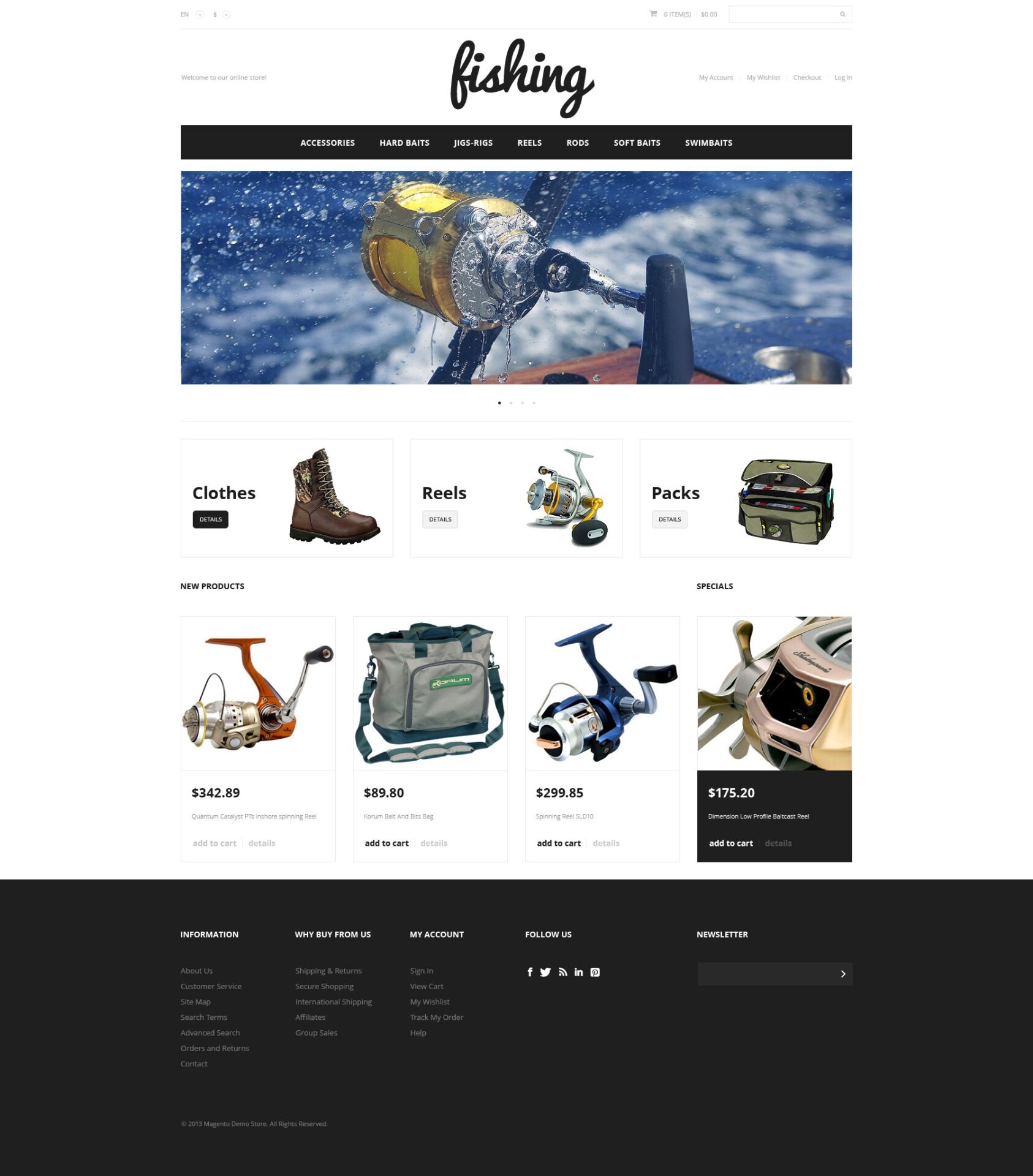 Fishing Sport Magento Theme