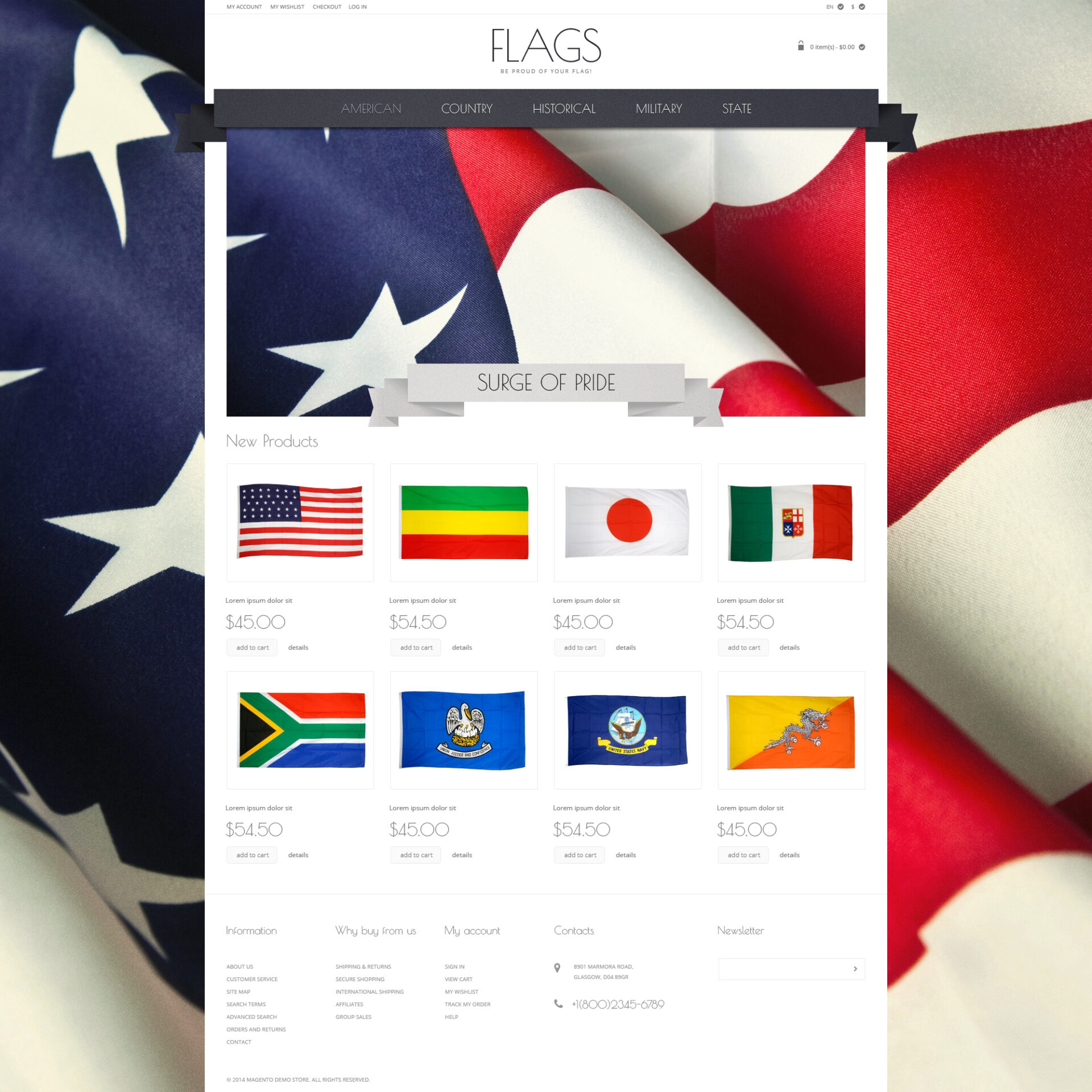 Politics Responsive Magento Theme