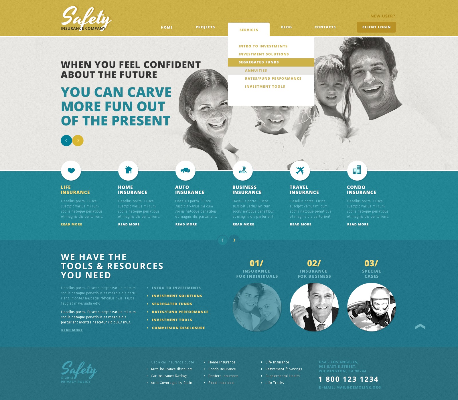 Cherry Insurance WordPress Theme