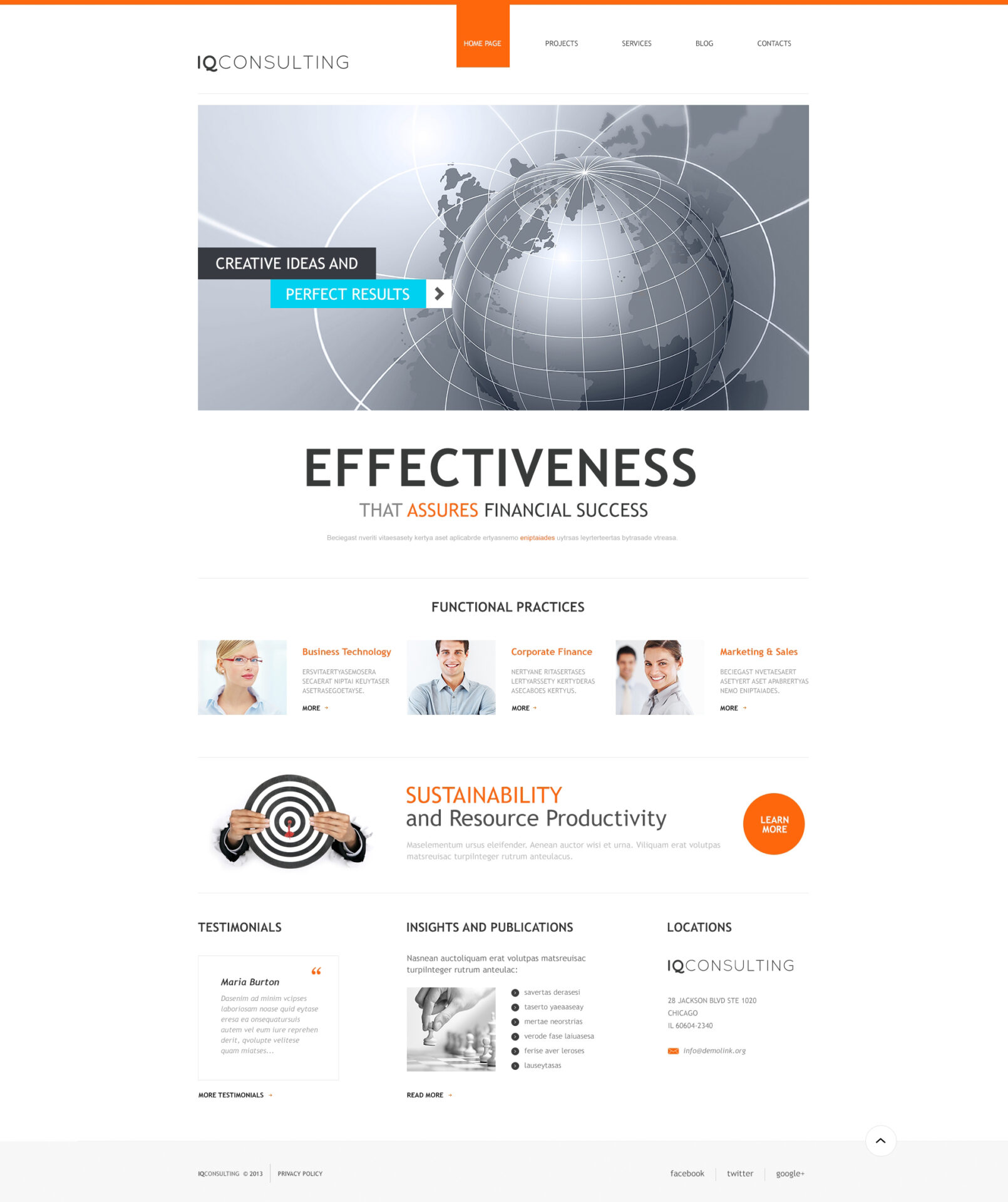 Consulting for Simplicity WordPress Theme