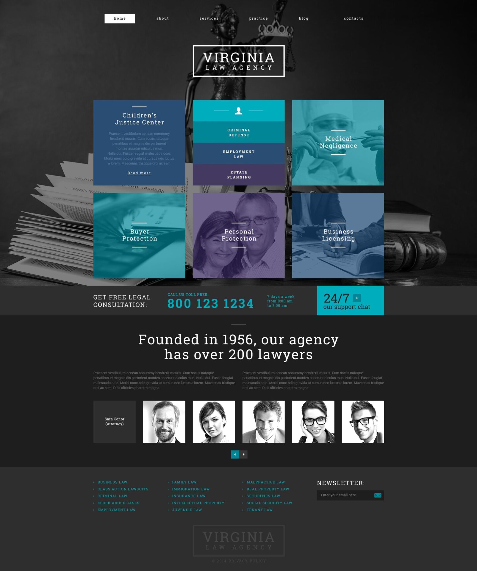 Law Firm Responsive WordPress Theme