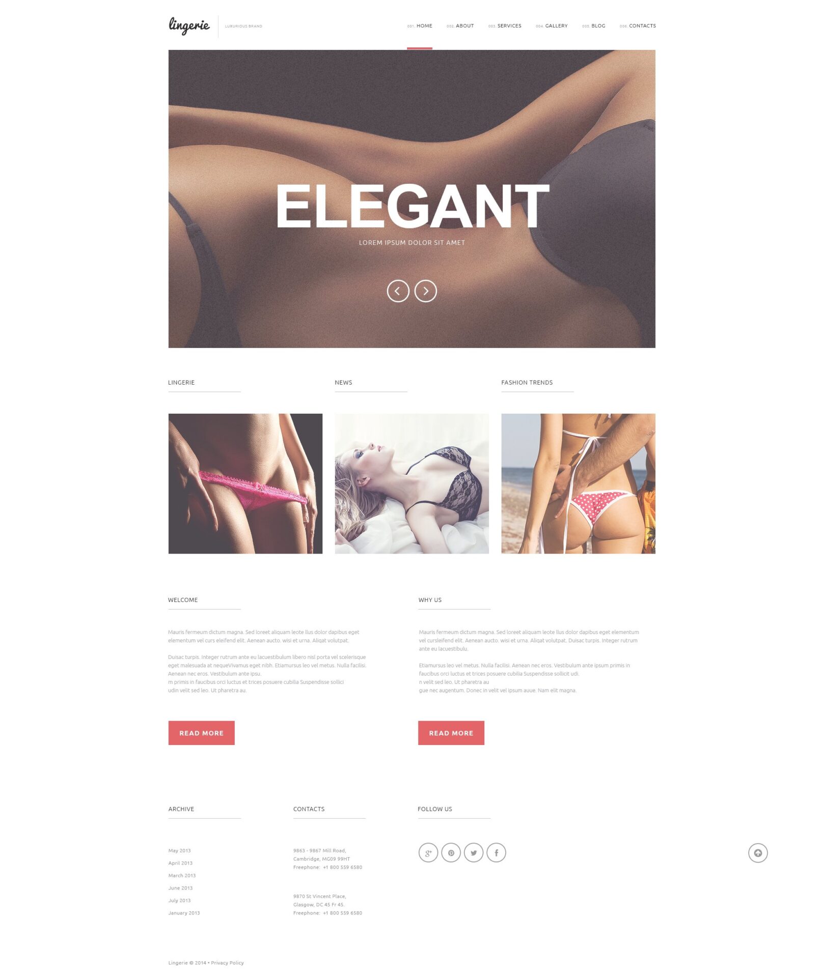 Refined Lingerie WordPress Theme