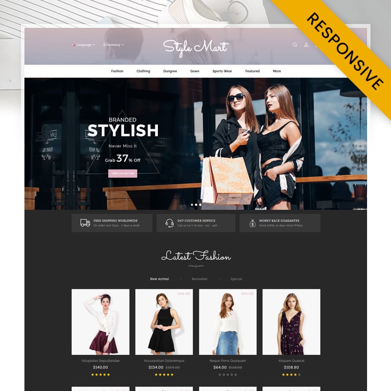 StyleMart - Fashion Store OpenCart Responsive Template OpenCart Template