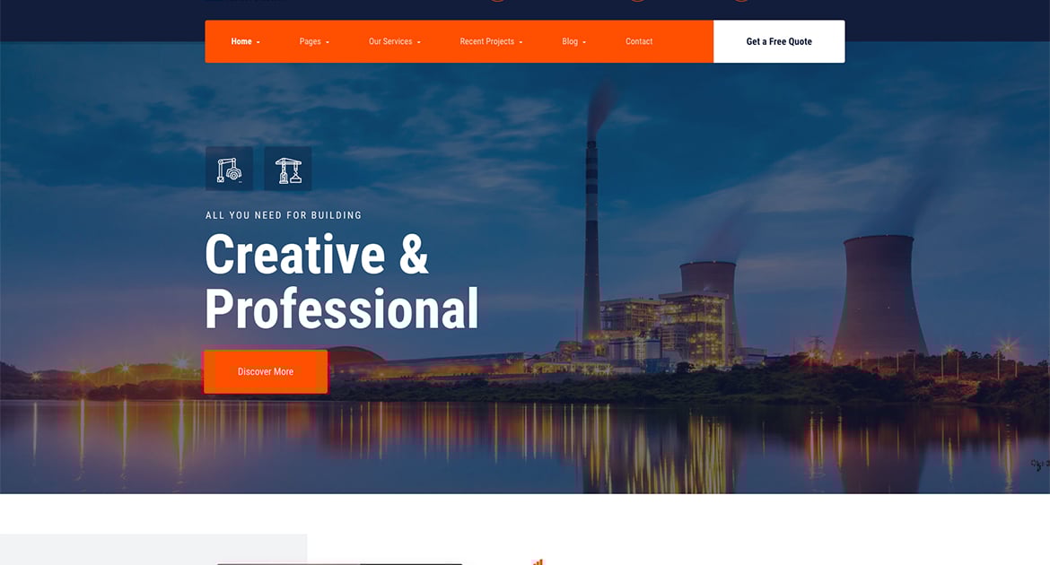 Dustri - Factory & Industrial Elementor Template Kit