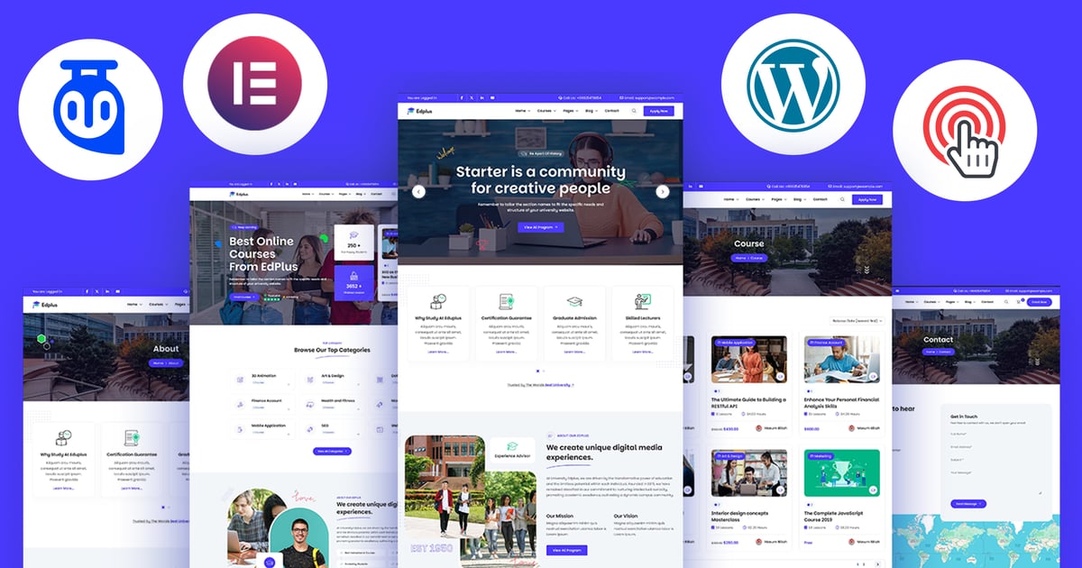 Edplus - Education & Online Course WordPress Theme