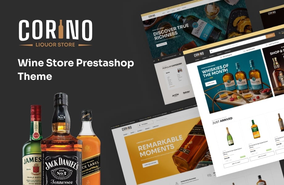 Leo Corino Elementor - Wine Store Prestashop Theme PrestaShop Theme