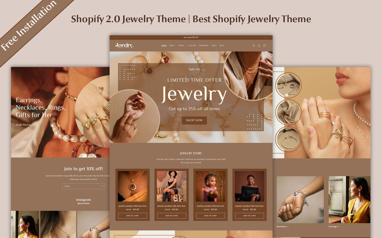 Shopify 2.0 Jewelry Shopify Theme | Best Luxury Jewelry Store Template